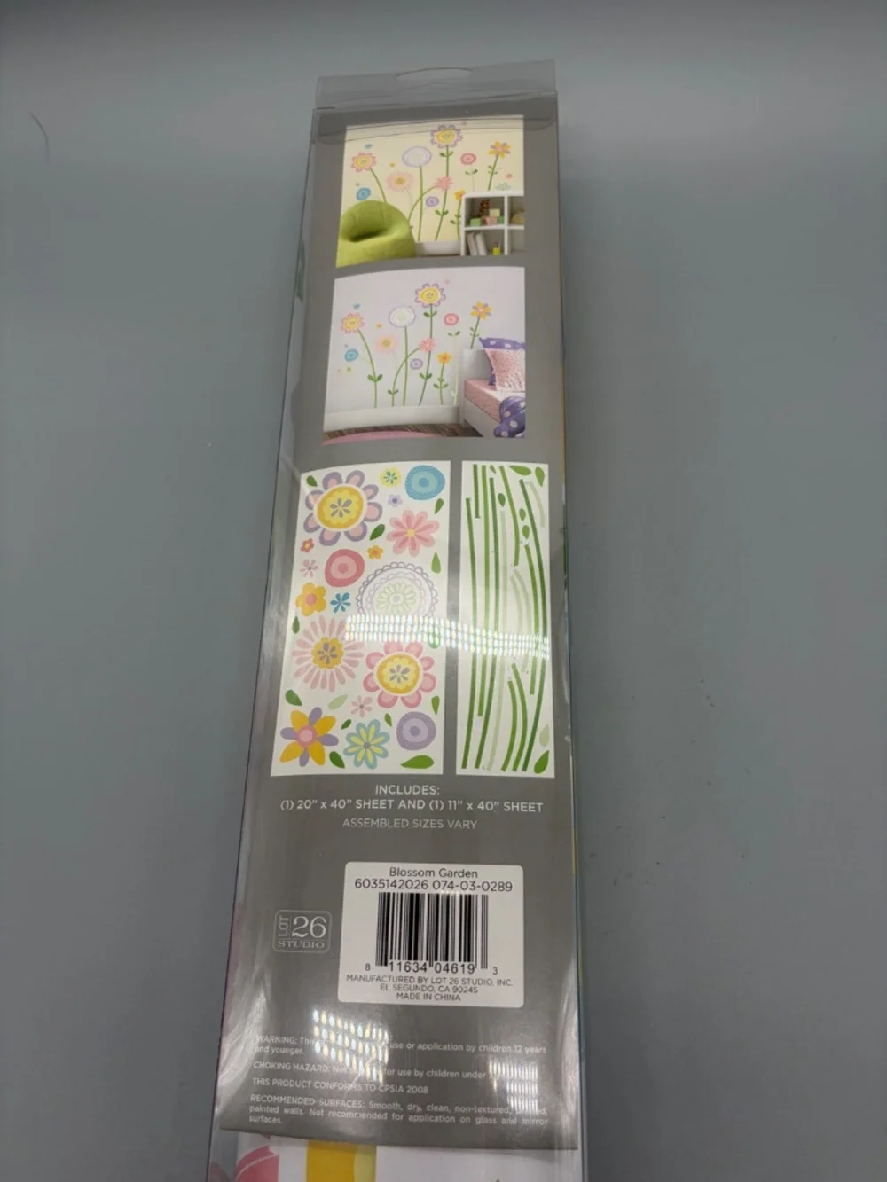 Lot 26 Studio Blossom Garden Flower Wall Decals 54x51 Nursery Girls Room NEW